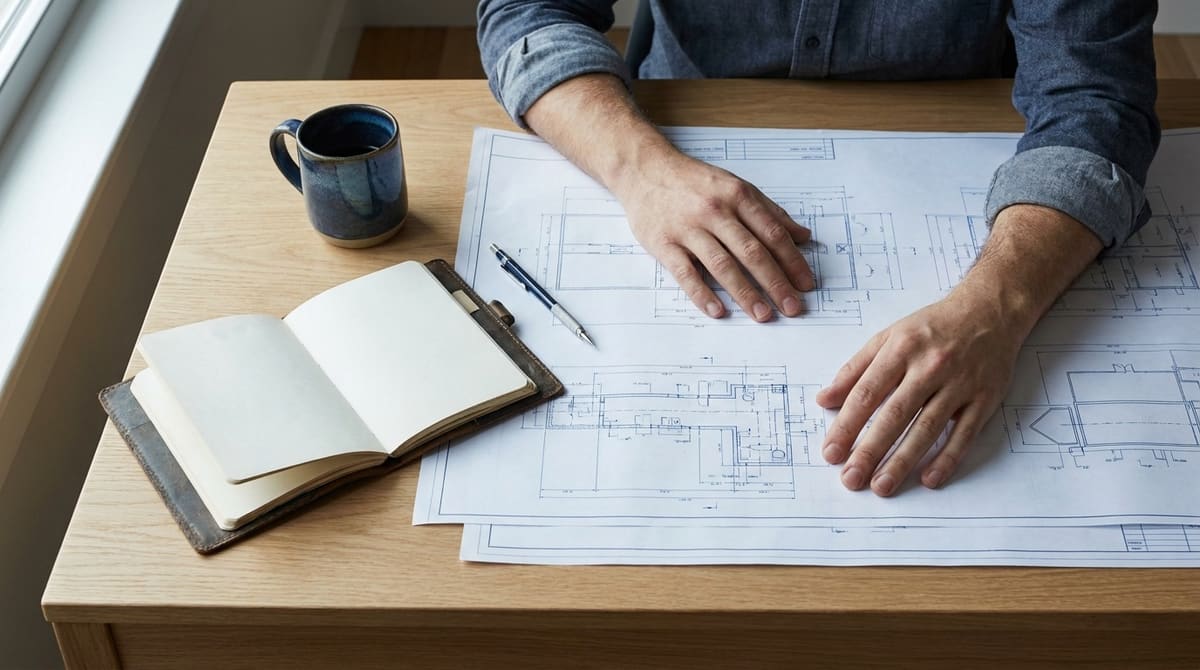 Documentos de trabajo sobre un escritorio