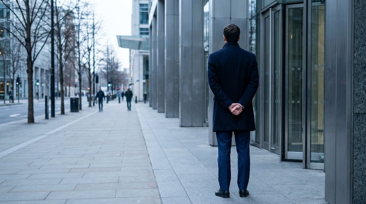 Agente de seguridad de traje